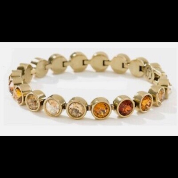 Touchstone Crystal ice bracelet FALLEN LEAVES rich and perfect for fall BNIB - Picture 1 of 2